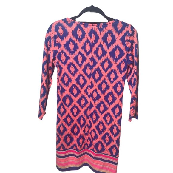NWOT Lilly Pulitzer Beacon T-shirt Dress Pink and Blue Size XS - Picture 5 of 7